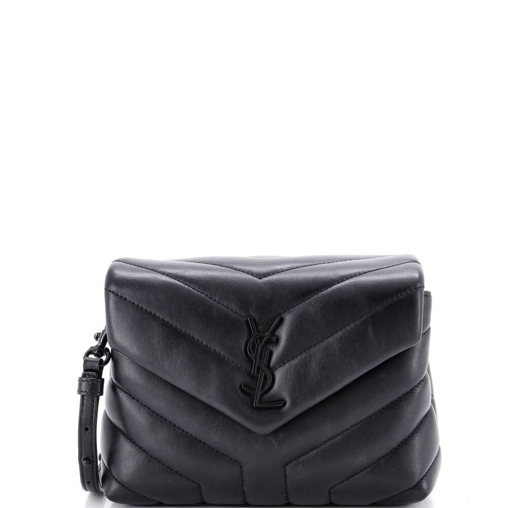 Saint Laurent Toy Loulou Shoulder Bag Matelasse Chevron Leather